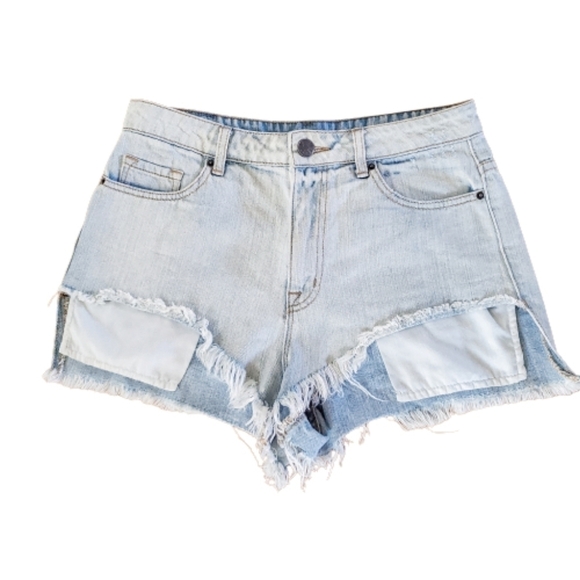 BDG High Rise Lou Hi-Low Shortie Shorts - Picture 2 of 14
